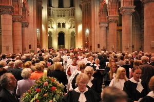 St Anne's was packed for the service of installation and institution of the new dean. Picture by Arthur Macartney.